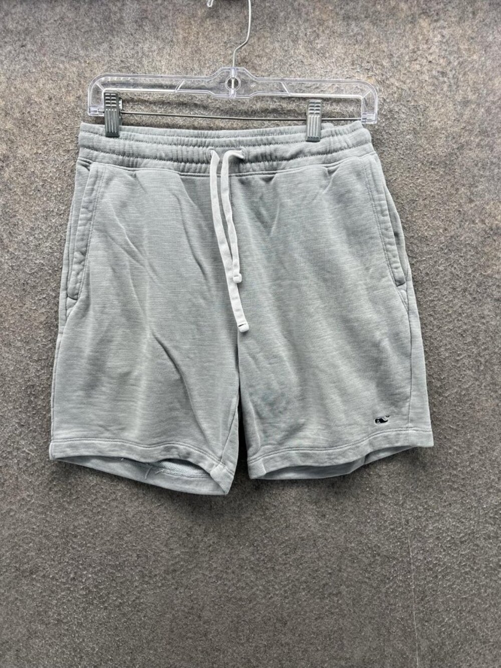 Vineyard Vines Shorts Mens Small Gray Sweat Knit Drawstring Lounge Logo Casual